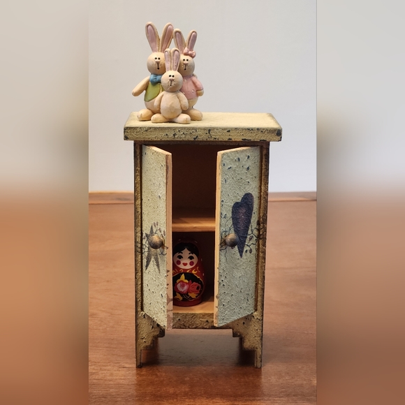 Other - Miniature Toy Armoire by Audrey's Handpainted American Primitive